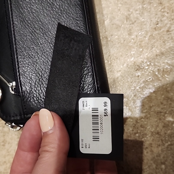 NWT Italian Leather Convertible Crossbody Clutch wallet/purse - Picture 6 of 12